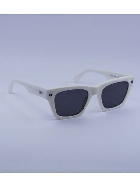 Off-White OERI13X VALDEZ 0107 Sunglasses White Square Frame, Grey Lenses